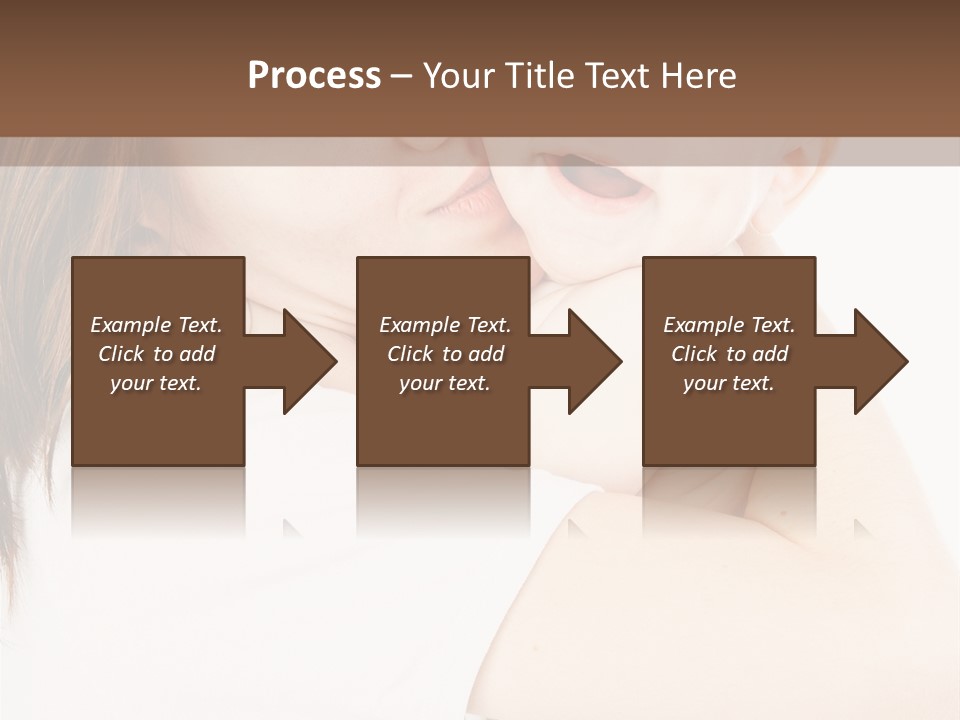 A Woman Holding A Baby In Her Arms PowerPoint Template