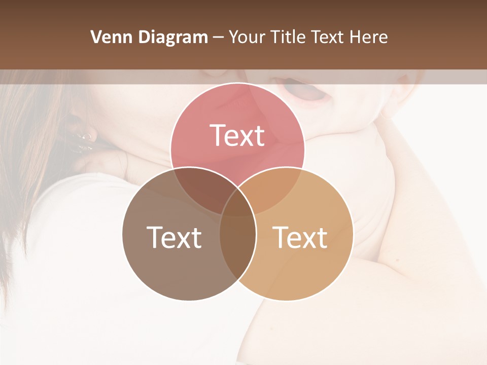 A Woman Holding A Baby In Her Arms PowerPoint Template
