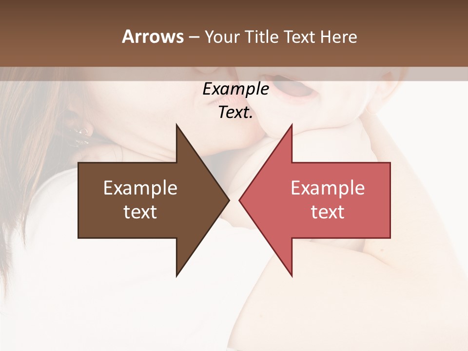 A Woman Holding A Baby In Her Arms PowerPoint Template