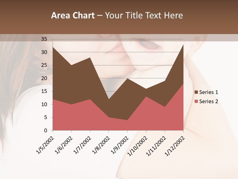 A Woman Holding A Baby In Her Arms PowerPoint Template