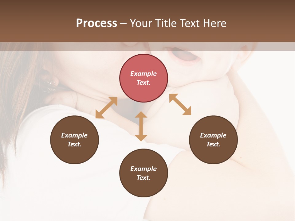 A Woman Holding A Baby In Her Arms PowerPoint Template