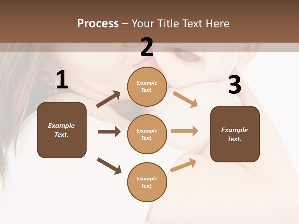 A Woman Holding A Baby In Her Arms PowerPoint Template