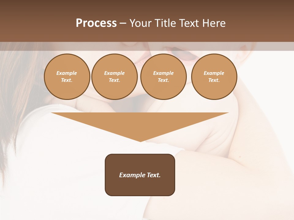 A Woman Holding A Baby In Her Arms PowerPoint Template