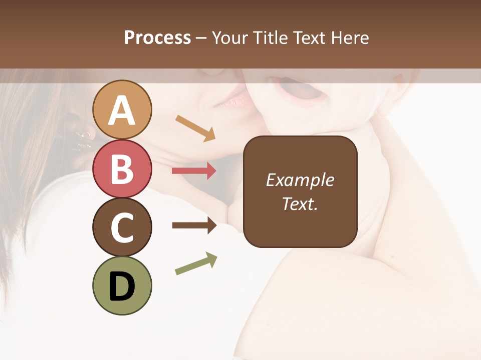 A Woman Holding A Baby In Her Arms PowerPoint Template