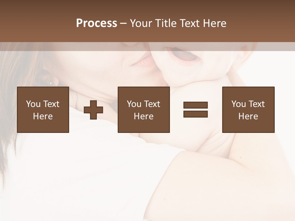 A Woman Holding A Baby In Her Arms PowerPoint Template