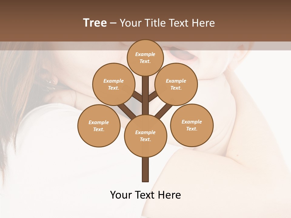 A Woman Holding A Baby In Her Arms PowerPoint Template