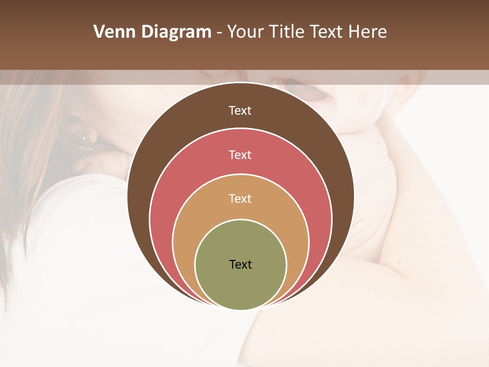 A Woman Holding A Baby In Her Arms PowerPoint Template