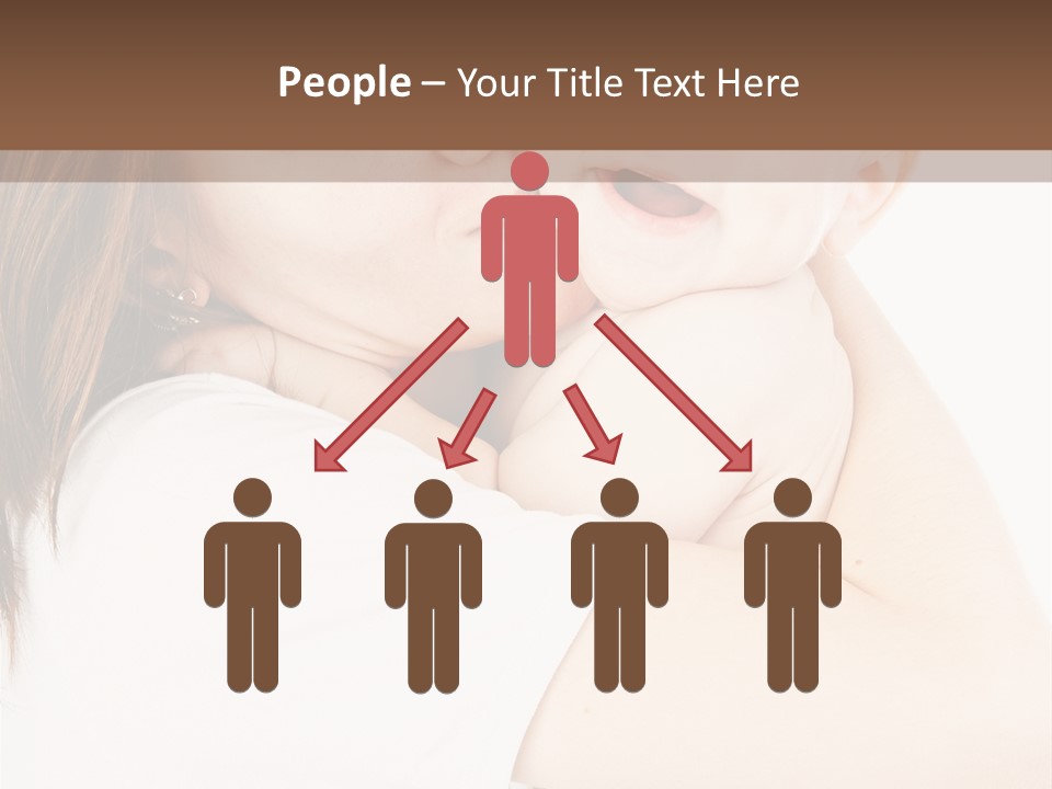 A Woman Holding A Baby In Her Arms PowerPoint Template