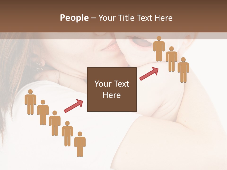 A Woman Holding A Baby In Her Arms PowerPoint Template