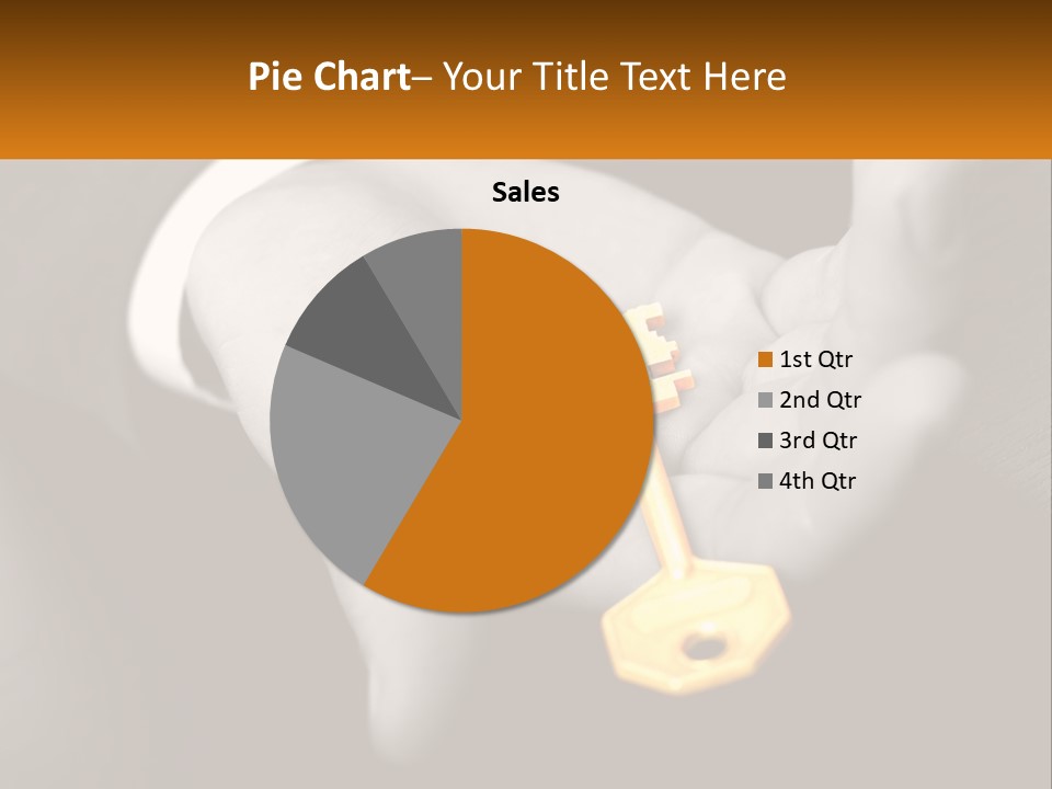 A Person Holding A Key In Their Hand PowerPoint Template
