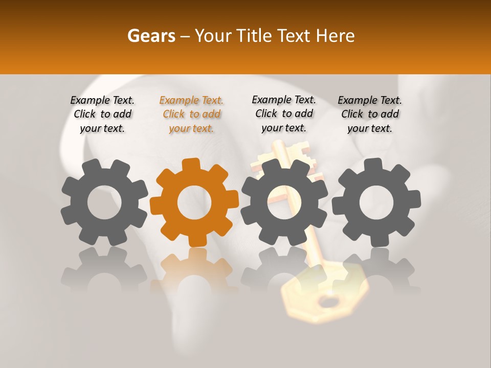 A Person Holding A Key In Their Hand PowerPoint Template