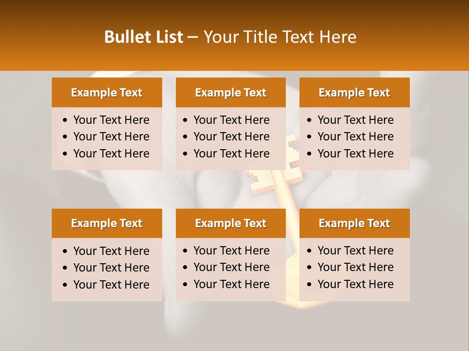 A Person Holding A Key In Their Hand PowerPoint Template