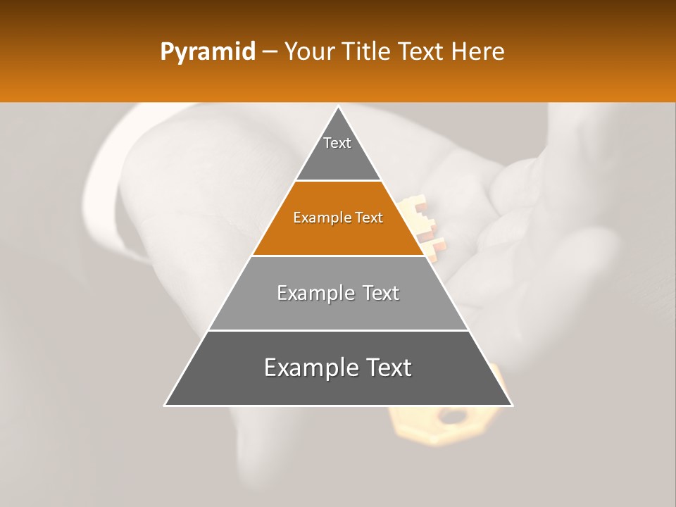A Person Holding A Key In Their Hand PowerPoint Template