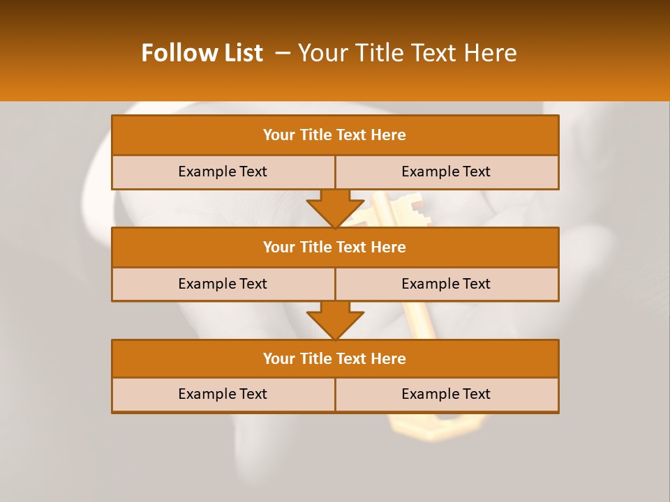 A Person Holding A Key In Their Hand PowerPoint Template