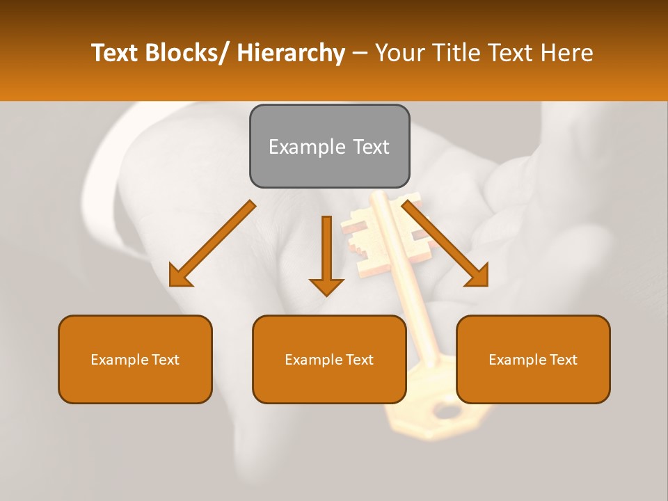 A Person Holding A Key In Their Hand PowerPoint Template