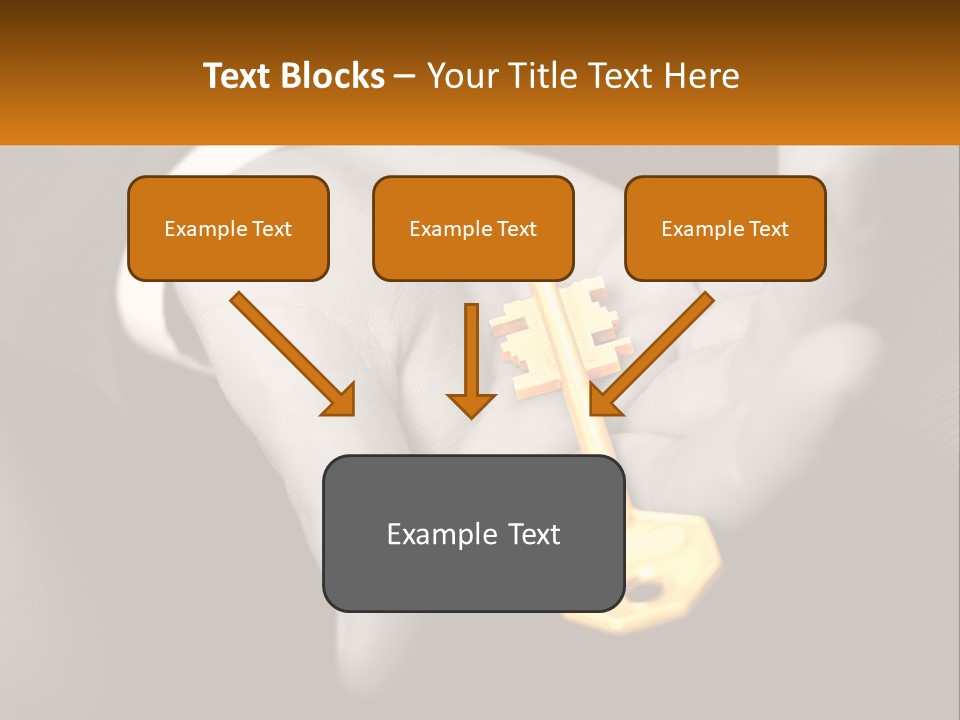A Person Holding A Key In Their Hand PowerPoint Template