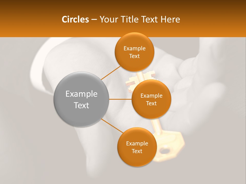 A Person Holding A Key In Their Hand PowerPoint Template