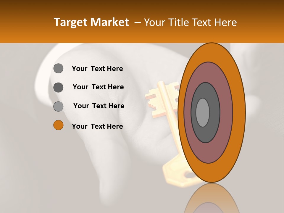 A Person Holding A Key In Their Hand PowerPoint Template