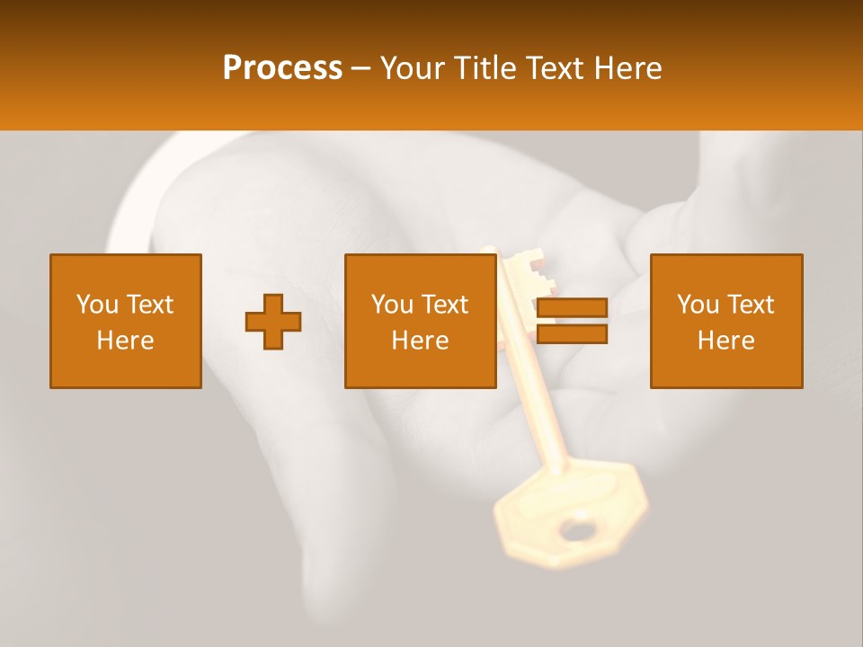 A Person Holding A Key In Their Hand PowerPoint Template