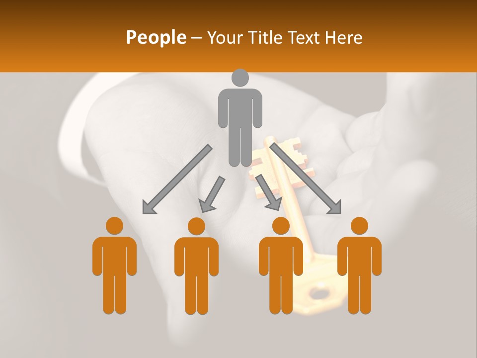 A Person Holding A Key In Their Hand PowerPoint Template