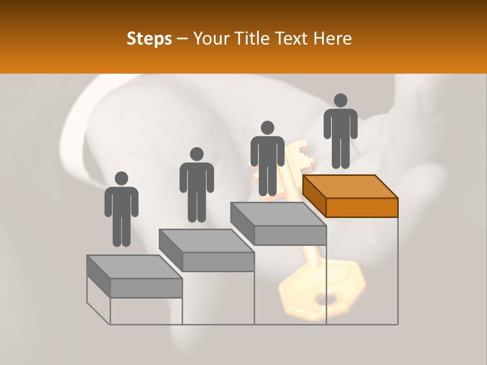 A Person Holding A Key In Their Hand PowerPoint Template