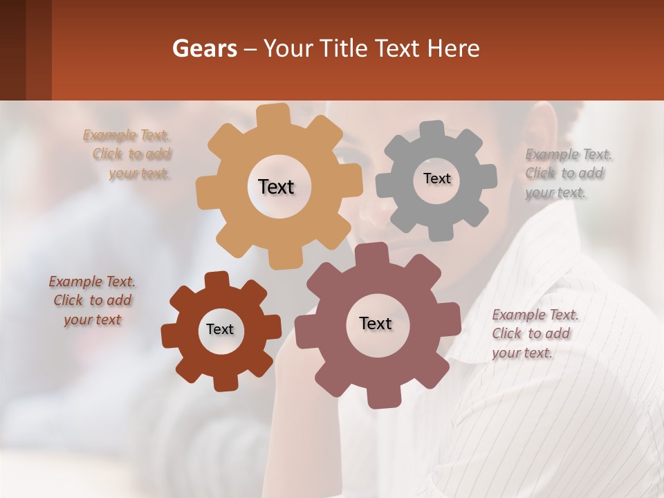 A Group Of People Sitting At A Table In Front Of A Computer Screen PowerPoint Template