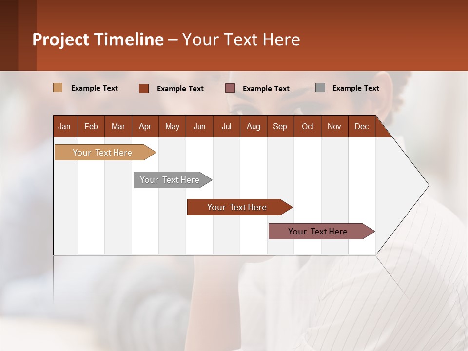 A Group Of People Sitting At A Table In Front Of A Computer Screen PowerPoint Template