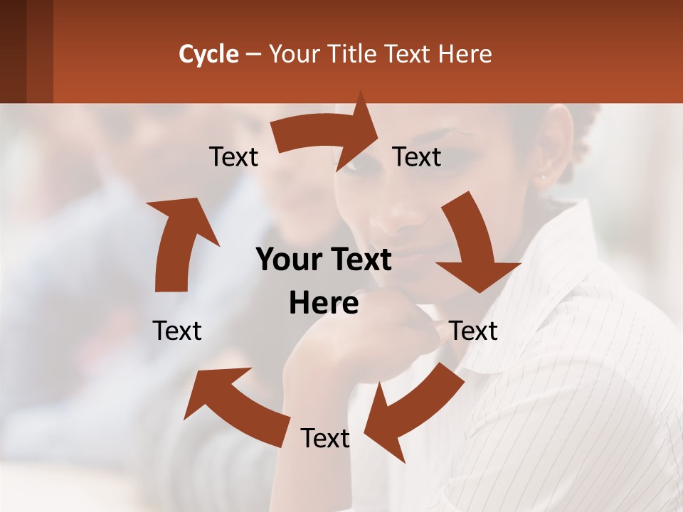 A Group Of People Sitting At A Table In Front Of A Computer Screen PowerPoint Template