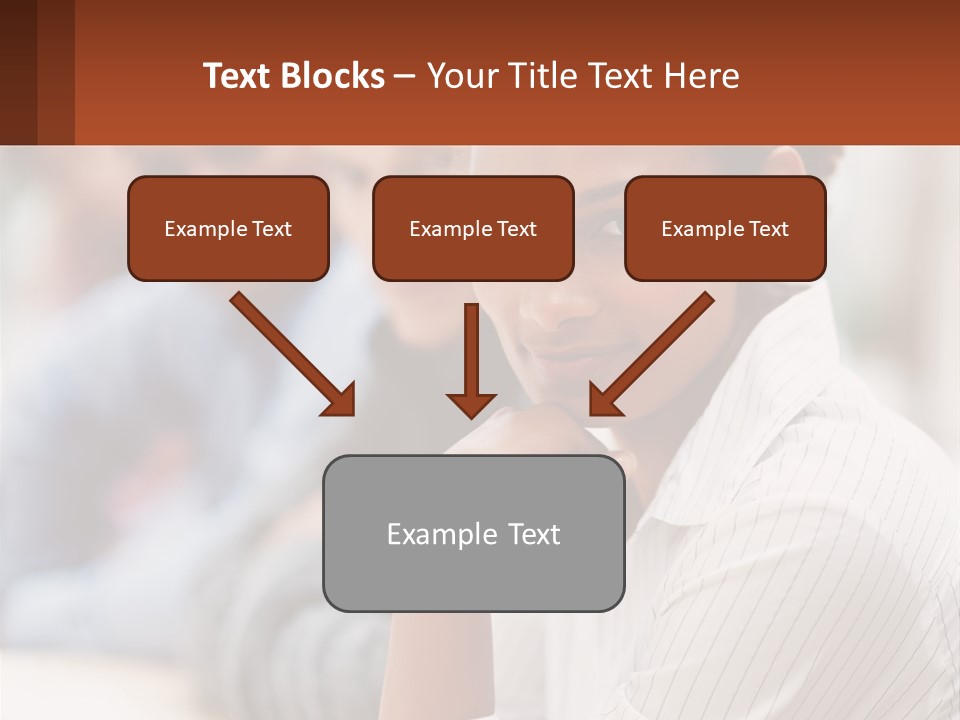 A Group Of People Sitting At A Table In Front Of A Computer Screen PowerPoint Template