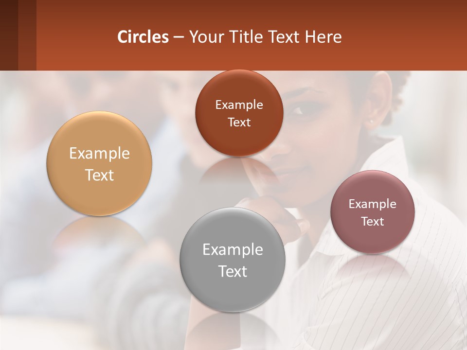 A Group Of People Sitting At A Table In Front Of A Computer Screen PowerPoint Template