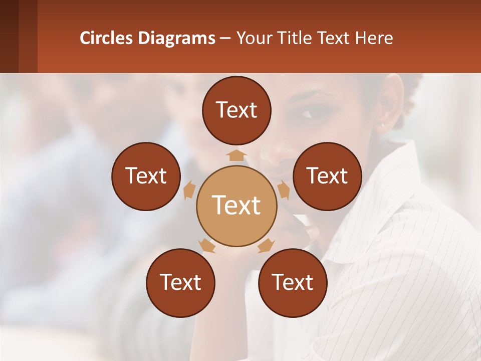 A Group Of People Sitting At A Table In Front Of A Computer Screen PowerPoint Template