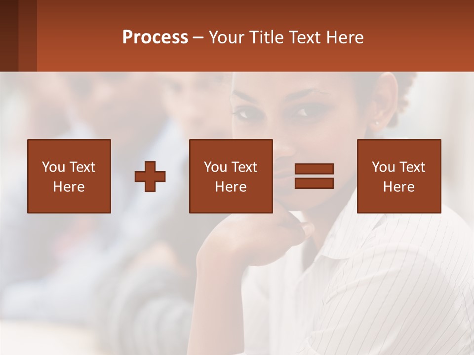 A Group Of People Sitting At A Table In Front Of A Computer Screen PowerPoint Template