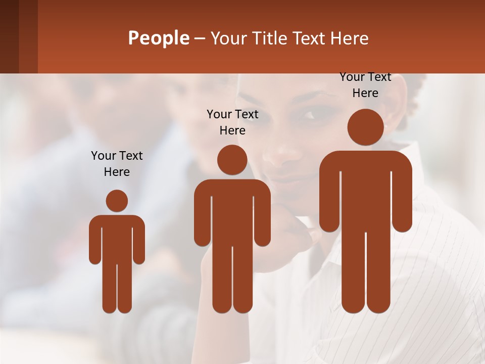 A Group Of People Sitting At A Table In Front Of A Computer Screen PowerPoint Template