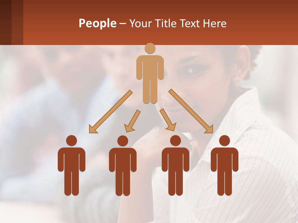 A Group Of People Sitting At A Table In Front Of A Computer Screen PowerPoint Template