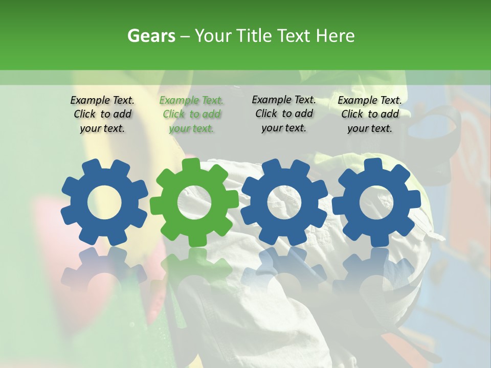 A Young Boy Climbing Up The Side Of A Climbing Wall PowerPoint Template