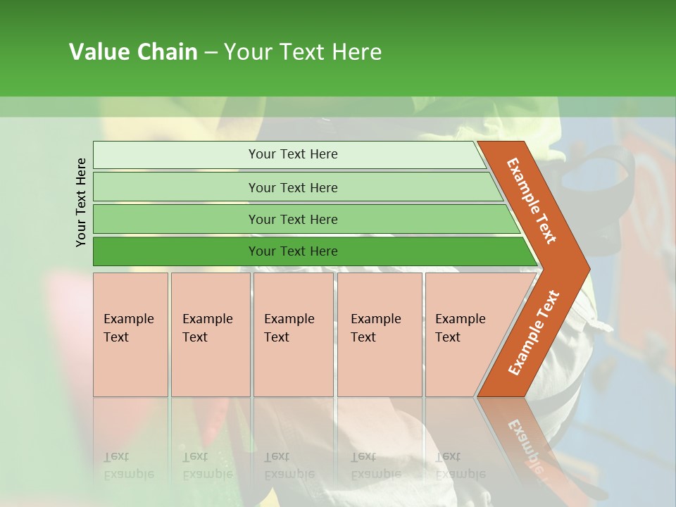 A Young Boy Climbing Up The Side Of A Climbing Wall PowerPoint Template