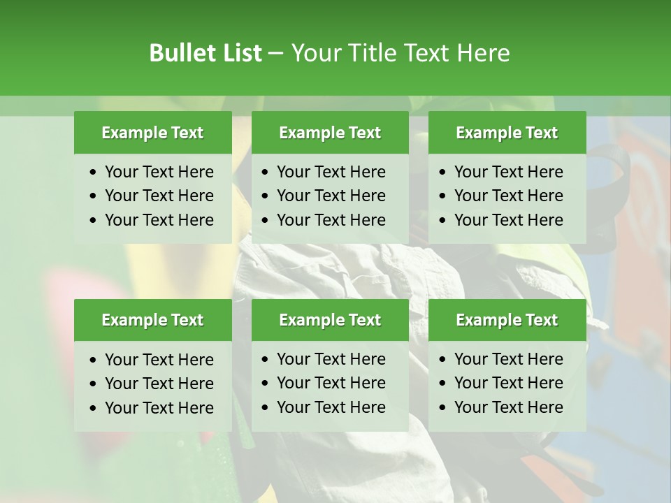 A Young Boy Climbing Up The Side Of A Climbing Wall PowerPoint Template