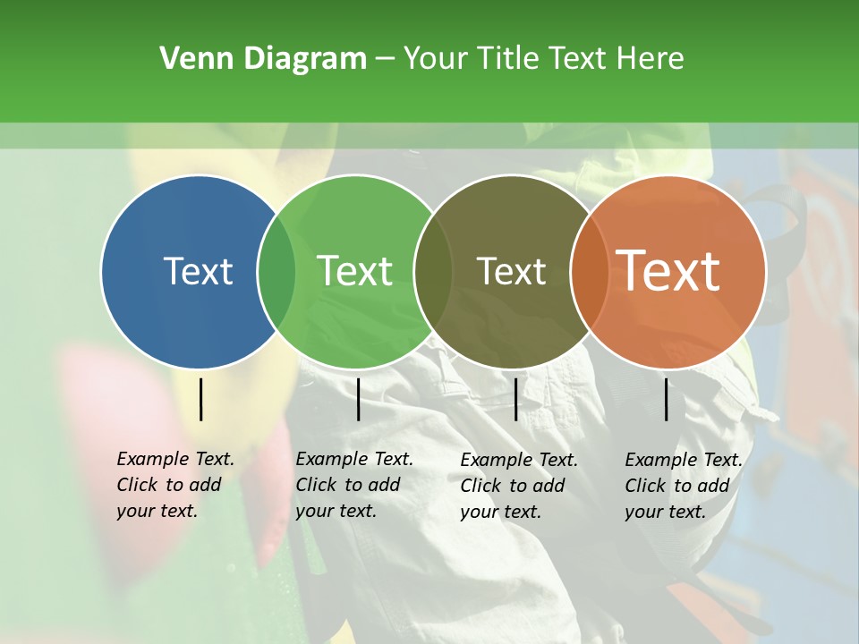 A Young Boy Climbing Up The Side Of A Climbing Wall PowerPoint Template