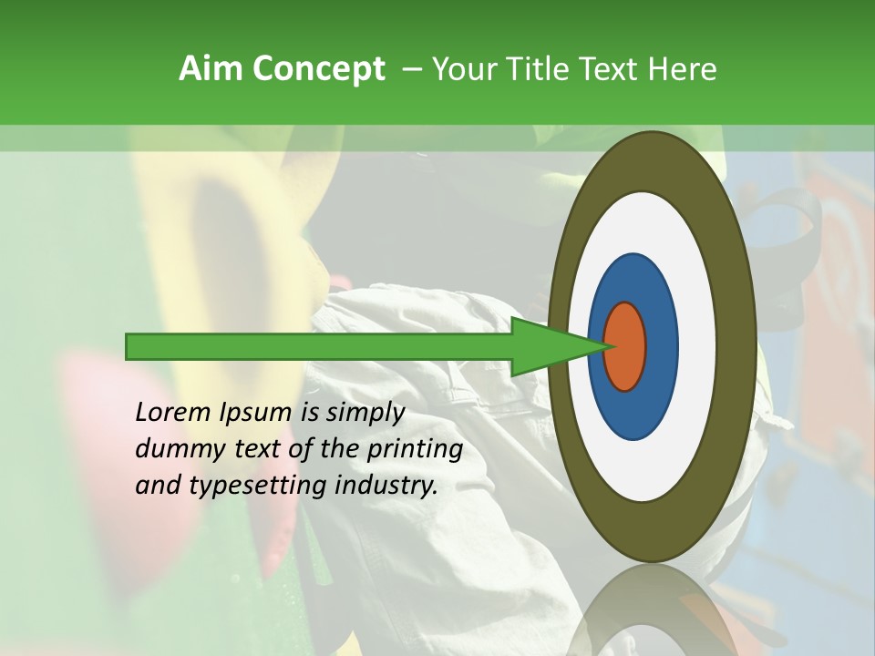 A Young Boy Climbing Up The Side Of A Climbing Wall PowerPoint Template