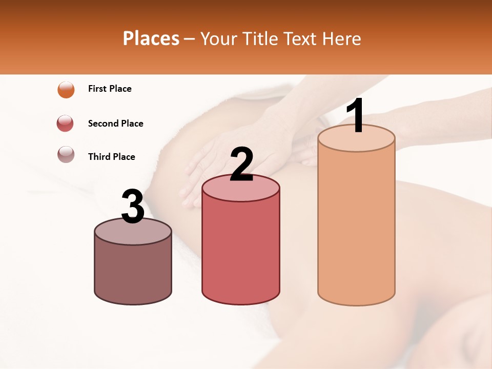 A Woman Getting A Back Massage From A Massager PowerPoint Template