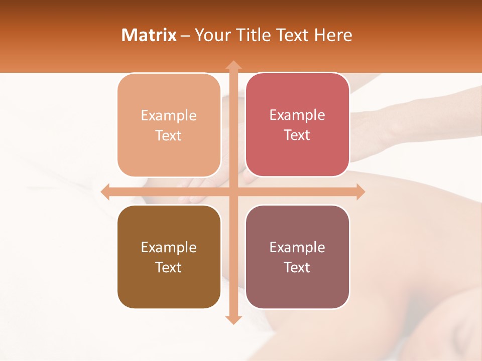 A Woman Getting A Back Massage From A Massager PowerPoint Template