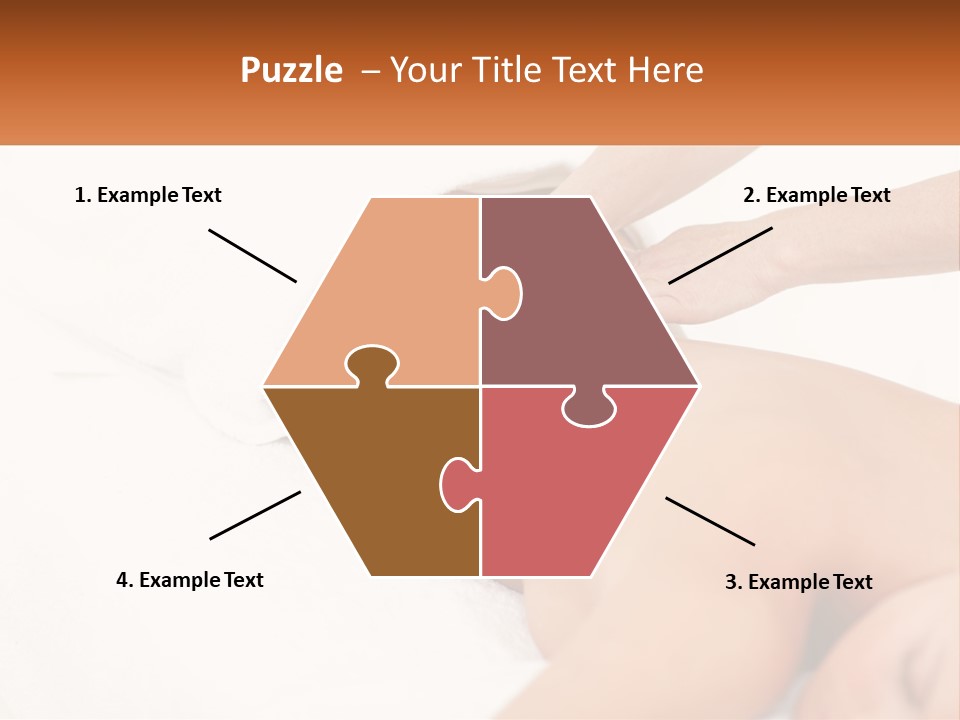 A Woman Getting A Back Massage From A Massager PowerPoint Template