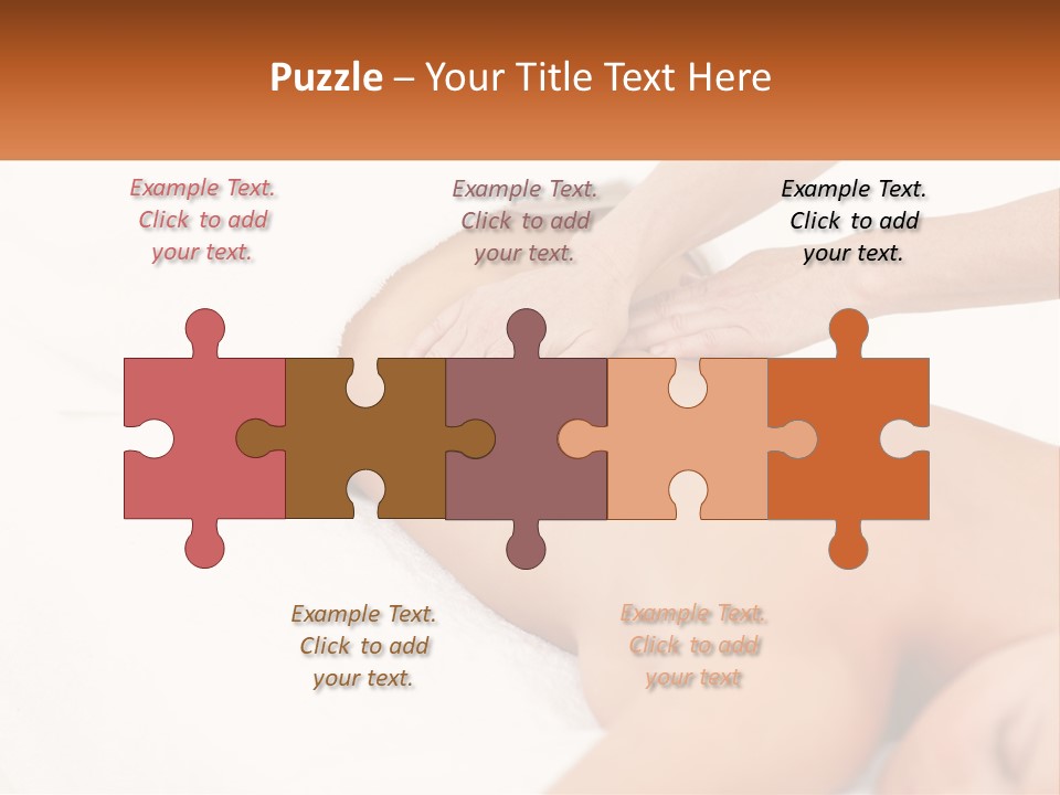 A Woman Getting A Back Massage From A Massager PowerPoint Template