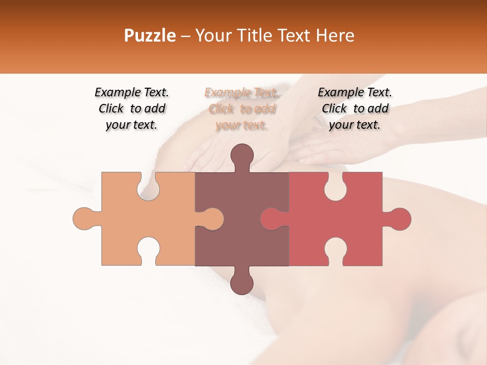 A Woman Getting A Back Massage From A Massager PowerPoint Template