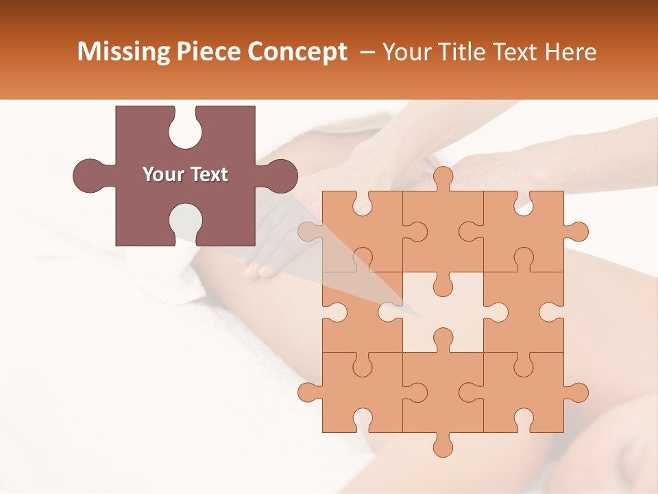 A Woman Getting A Back Massage From A Massager PowerPoint Template