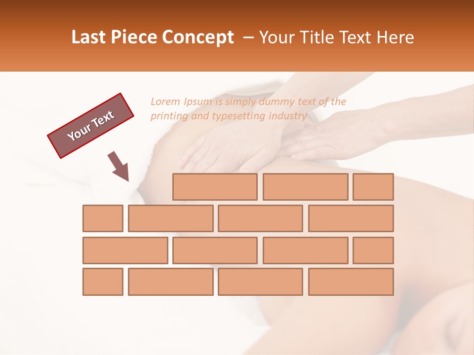 A Woman Getting A Back Massage From A Massager PowerPoint Template