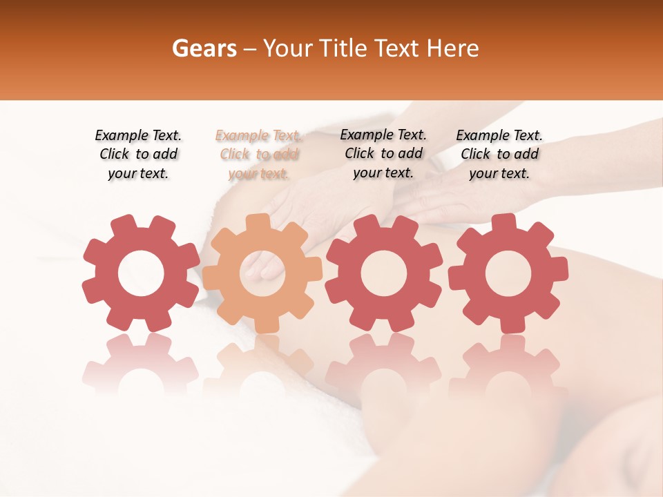 A Woman Getting A Back Massage From A Massager PowerPoint Template