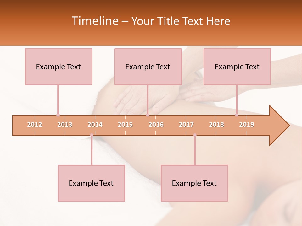 A Woman Getting A Back Massage From A Massager PowerPoint Template