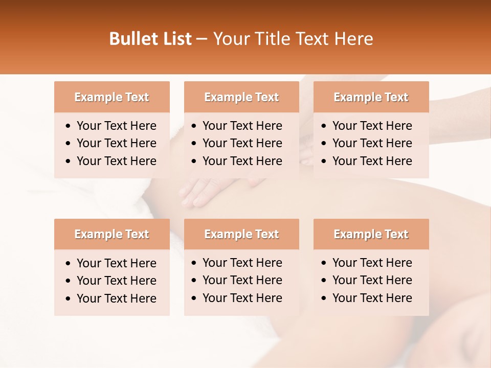 A Woman Getting A Back Massage From A Massager PowerPoint Template