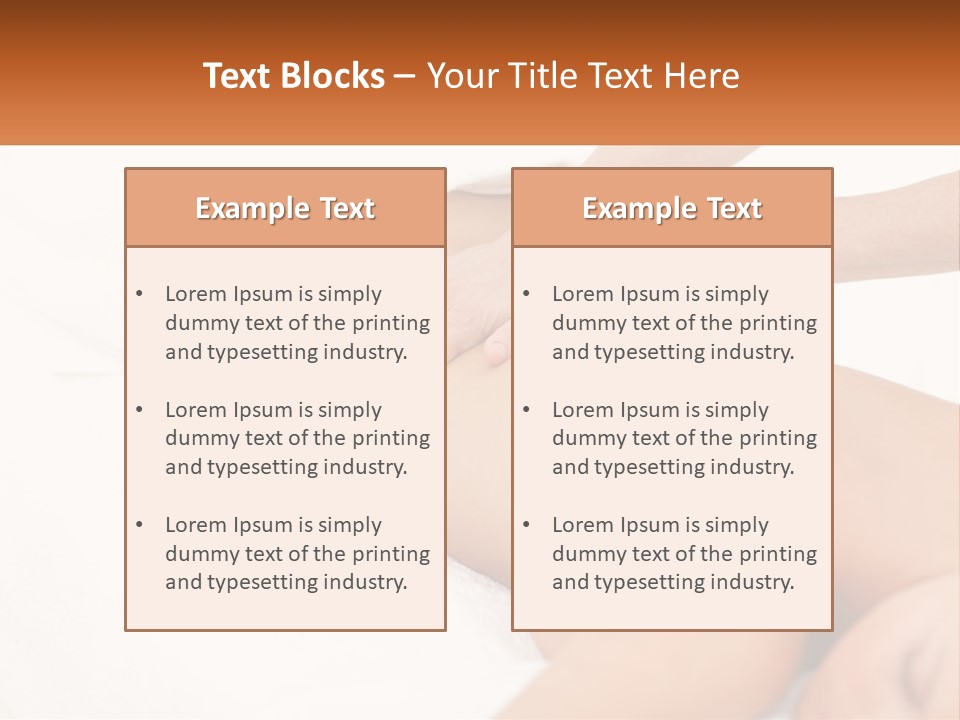 A Woman Getting A Back Massage From A Massager PowerPoint Template